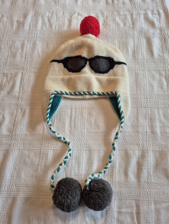 kate spade Accessories - Kate Spade New York wool sunglasses ski earflap beanie hat pom pom VGUC